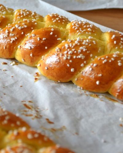 Roscón trenzado